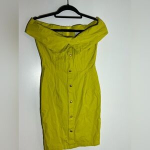 Off the shoulder Green Dress